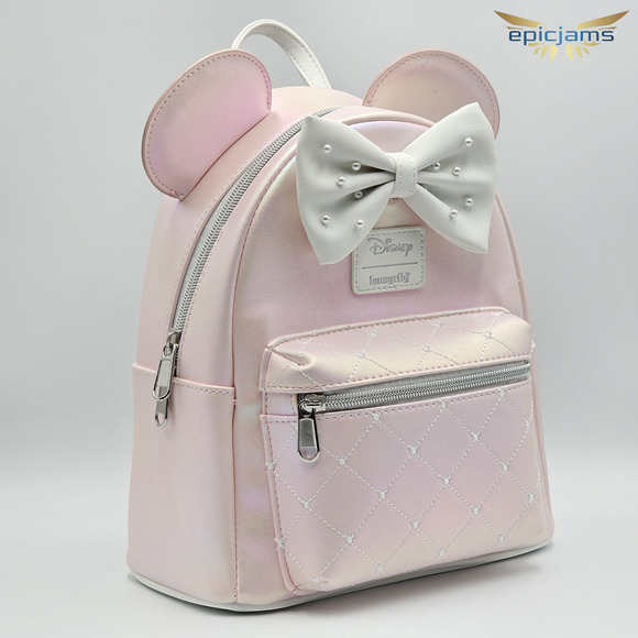 Loungefly Disney Minnie Mouse Pink Pearl Mini Backpack